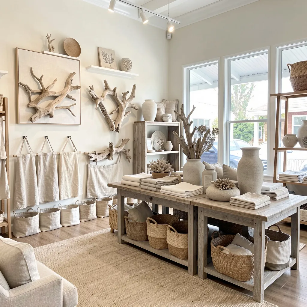 Artisan working with driftwood in workshop