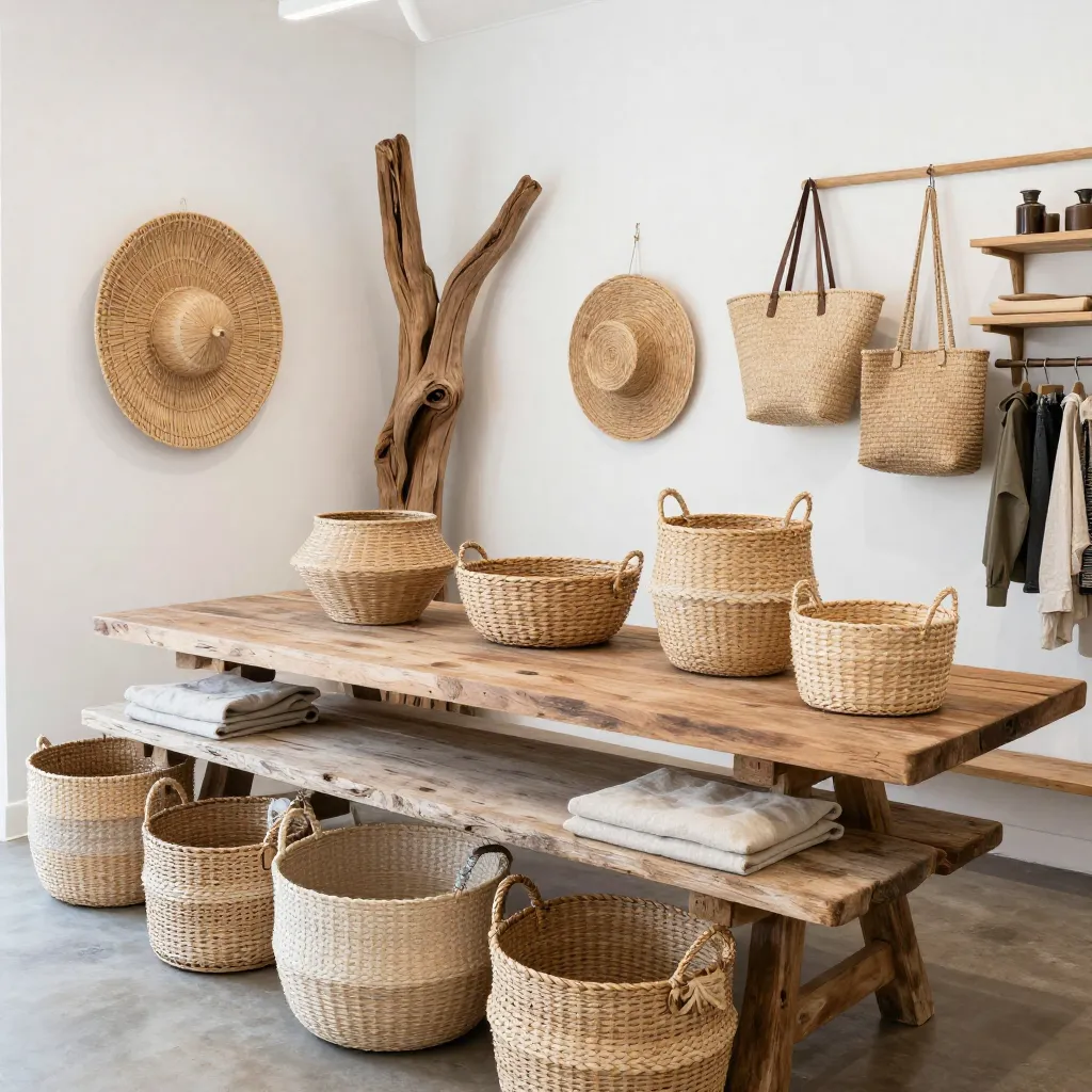 Minimal beach house interior