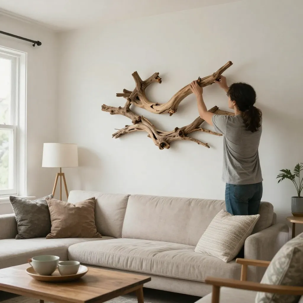 Beach-inspired entryway piece