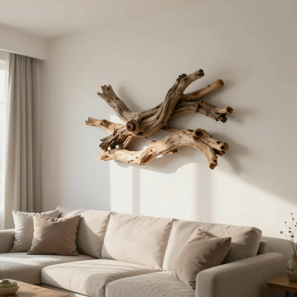 Hand-finished driftwood vessel