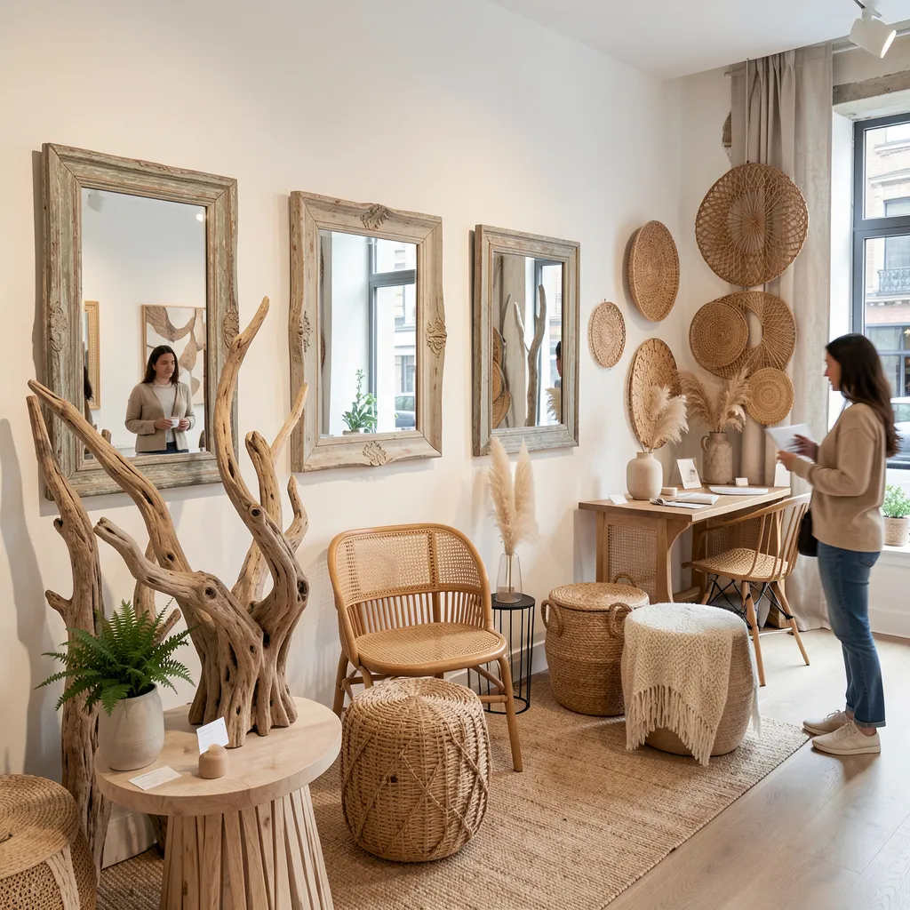 Selection of dried driftwood pieces