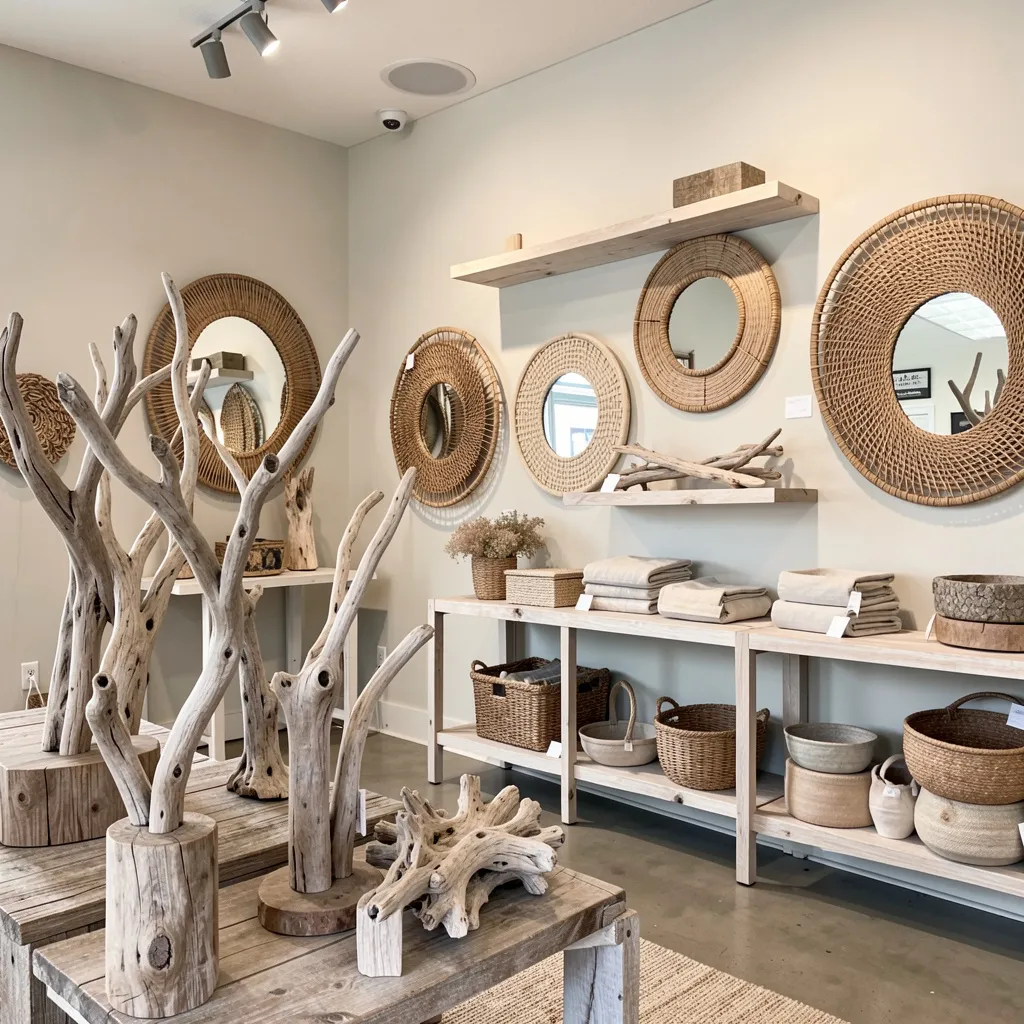 Bathroom with natural accents